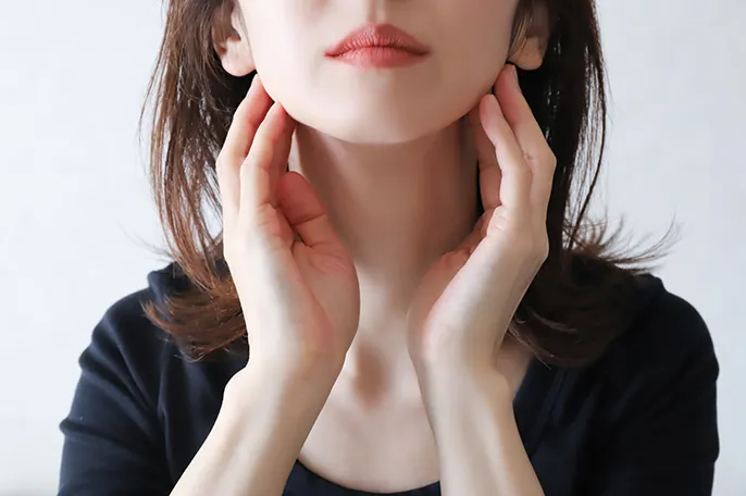 顔まわりの筋構造を理解したスタッフが対応